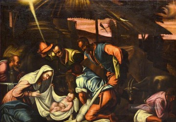 Christentum und Jesus Werke - Adorazione dei pastori Jacopo Bassano dal Ponte Christlich Katholisch